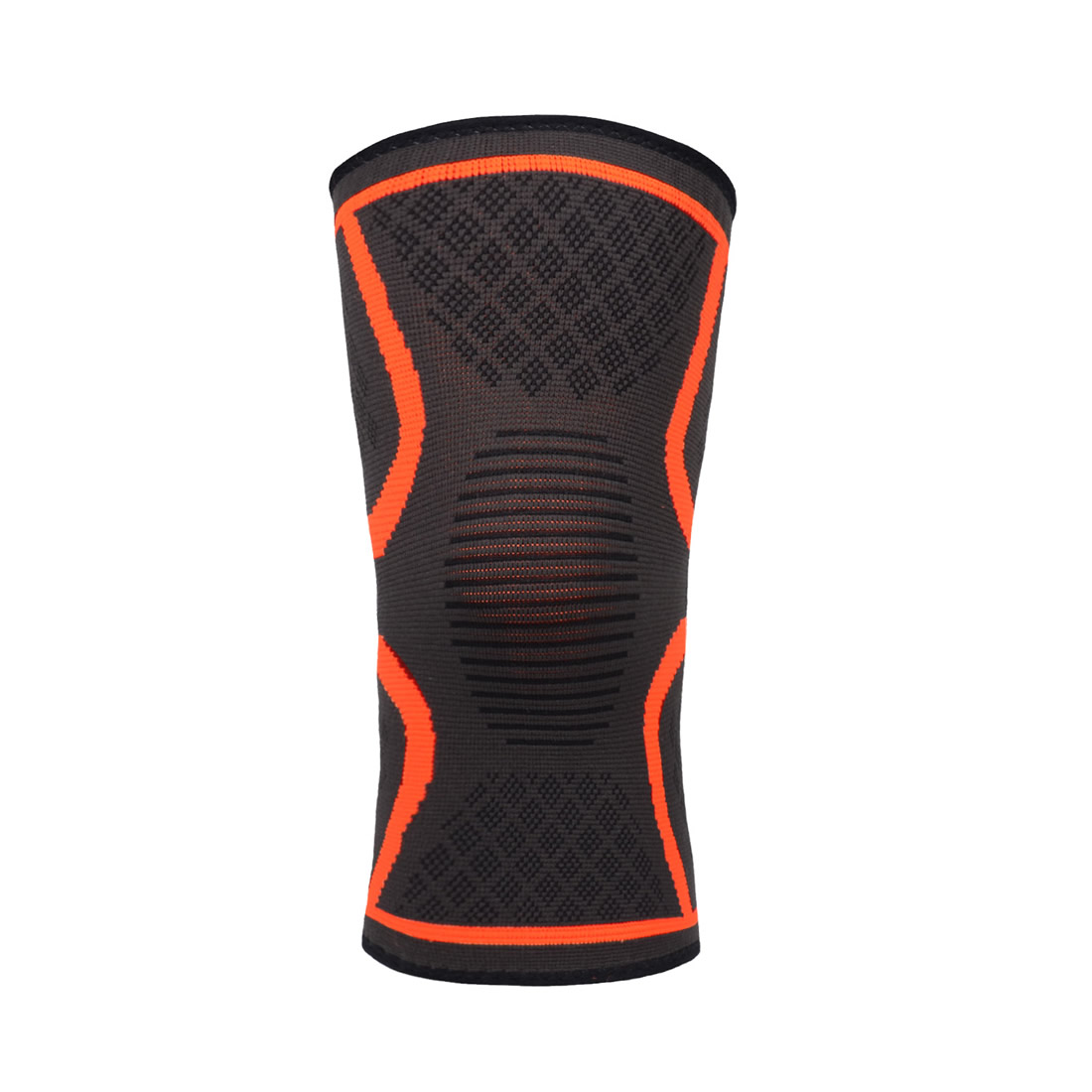 UncleHu Knee Compression Sleeve Support for Sports Protective Prevent Slippery Orange