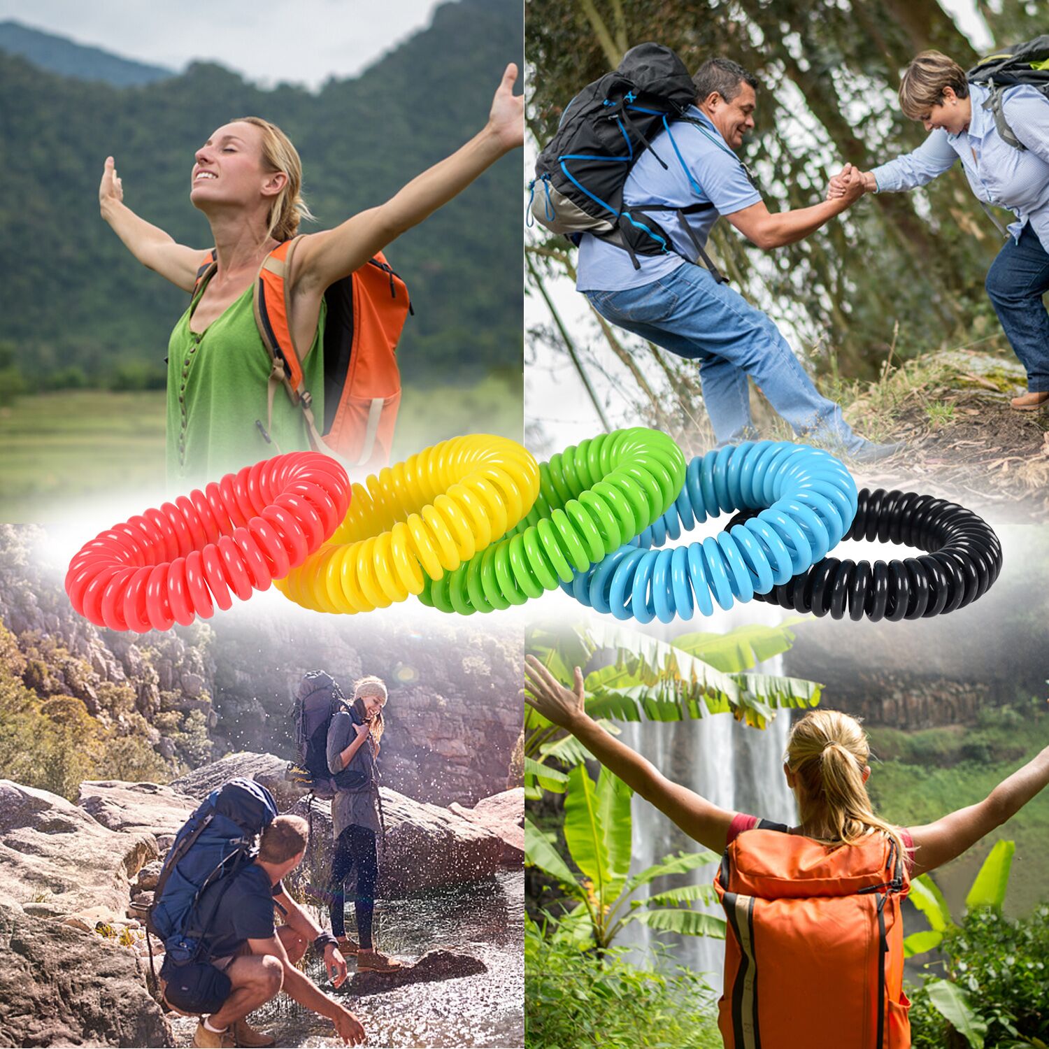 Natural Mosquito Repellent Bracelets Pest Control for Kids and Adults 16 Pack